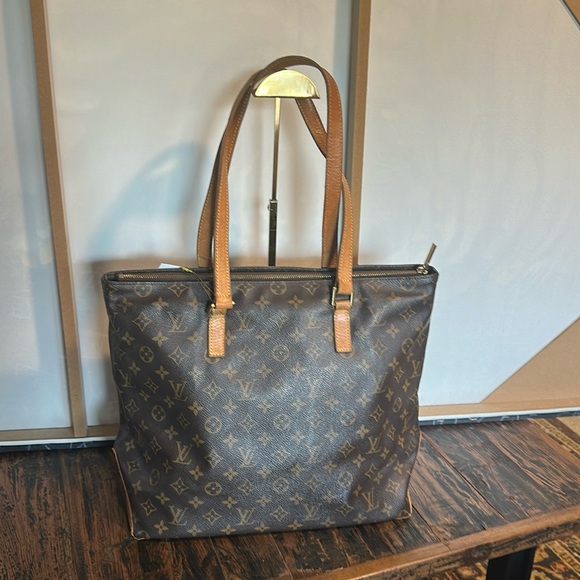 Louis Vuitton Vintage Cabas Mezzo Large Monogram Tote Bag Purse - Picture 1 of 15